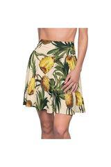 Pineapple Paradise Women's Skater Skirt - Objet D'Art