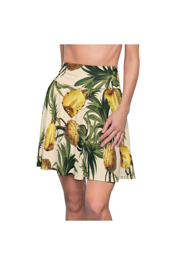 Pineapple Paradise Women's Skater Skirt - Objet D'Art