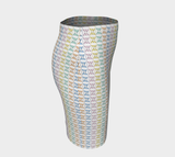 Kaleidoscope of Butterflies Fitted Skirt - Objet D'Art