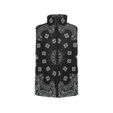 black bandana Women's Padded Vest Jacket - Objet D'Art