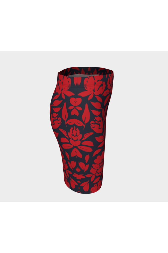Floral Fitted Skirt - Objet D'Art