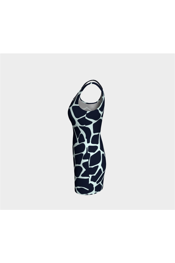 Giraffe Print Bodycon Dress - Objet D'Art