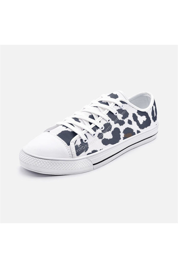 Leopard Print Unisex Low Top Canvas Shoes - Objet D'Art