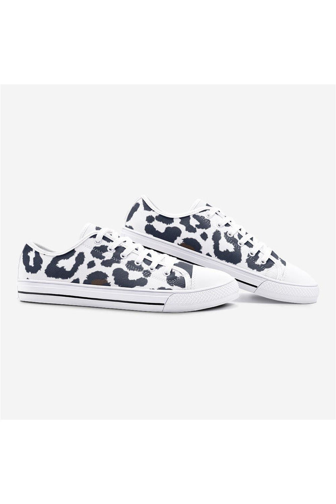 Leopard Print Unisex Low Top Canvas Shoes - Objet D'Art