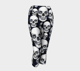 Skull Nation yoga Capris - Objet D'Art