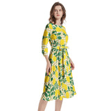 Boat Neck Belted Flared Dress - Objet D'Art