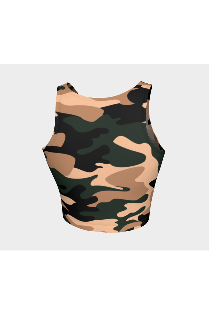 Nude Tone Camouflage Athletic Top - Objet D'Art