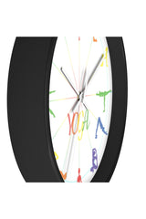 Yoga Asana Wall clock - Objet D'Art