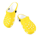 yellow print 2 Custom Print Foam Clogs for Kids - Objet D'Art