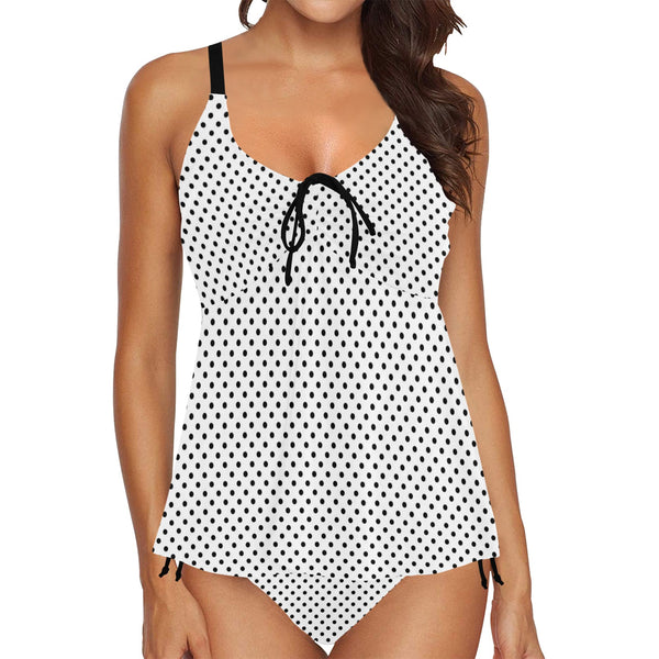 shapes colors texture art Chest Drawstring Swim Dress (Model S30) - Objet D'Art
