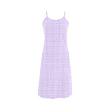 lavender key print 3 Alcestis Slip Dress (Model D05) - Objet D'Art