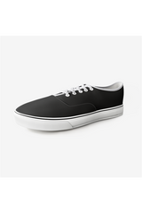 Black Low Cut Canvas Sneakers - Objet D'Art