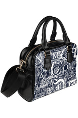 Chic Calligraphy Shoulder Handbag - Objet D'Art