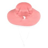 salmon solid one Wide Brim Bucket Hat - Objet D'Art