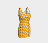 Gold Geisha Bodycon Dress - Objet D'Art