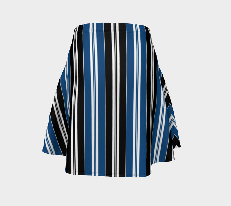 Striped Flare Skirt - Objet D'Art