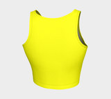 Bright Yellow Athletic Crop Top - Objet D'Art