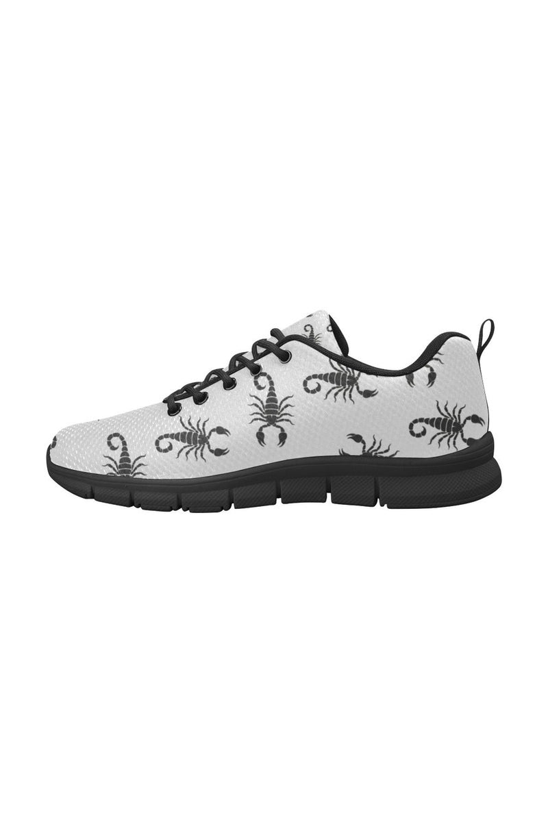 Black Scorpio Women's Breathable Running Shoes (Model 055) - Objet D'Art