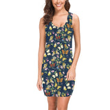 butterfly greek key print 2 Medea Vest Dress (Model D06) - Objet D'Art