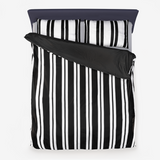 Striped Microfiber Duvet Cover - Objet D'Art