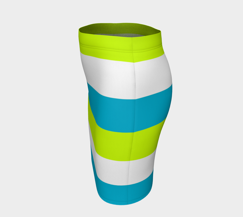 Vibrant Fitted Skirt - Objet D'Art