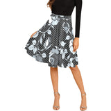 selenium gray print 1 Melete Pleated Midi Skirt (Model D15) - Objet D'Art
