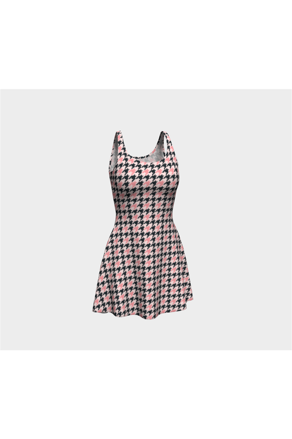 Camouflage Houndstooth Flare Dress - Objet D'Art Online Retail Store