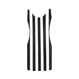 5 bw striped bodycon Medea Vest Dress (Model D06) - Objet D'Art
