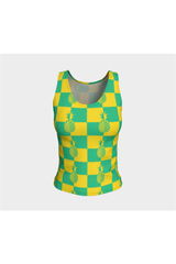 Pineapple Matrix Fitted Tank Top - Objet D'Art