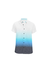 Sunrise Ombre Scroll Men's All Over Print Short Sleeve Shirt (Model T53) - Objet D'Art