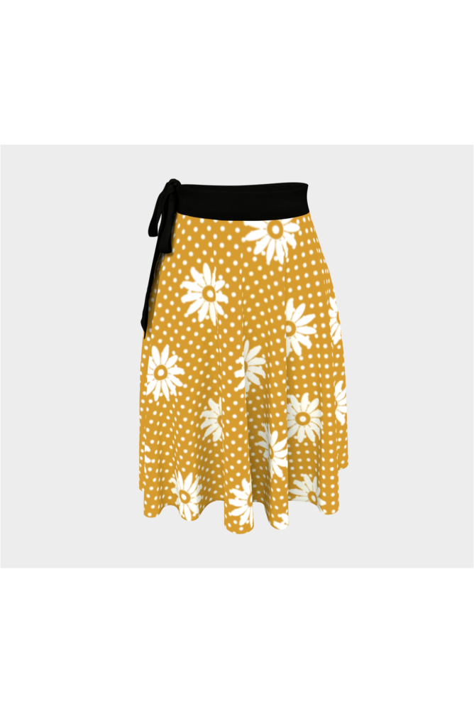 Floral Polka dot Wrap Skirt - Objet D'Art