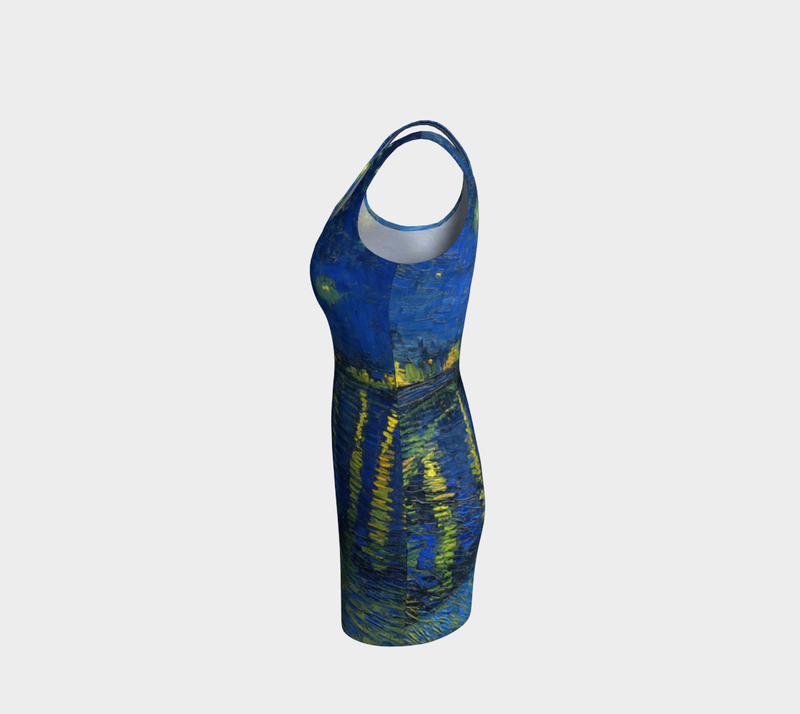 Starry Nights Over The Rhone Bodycon Dress - Objet D'Art