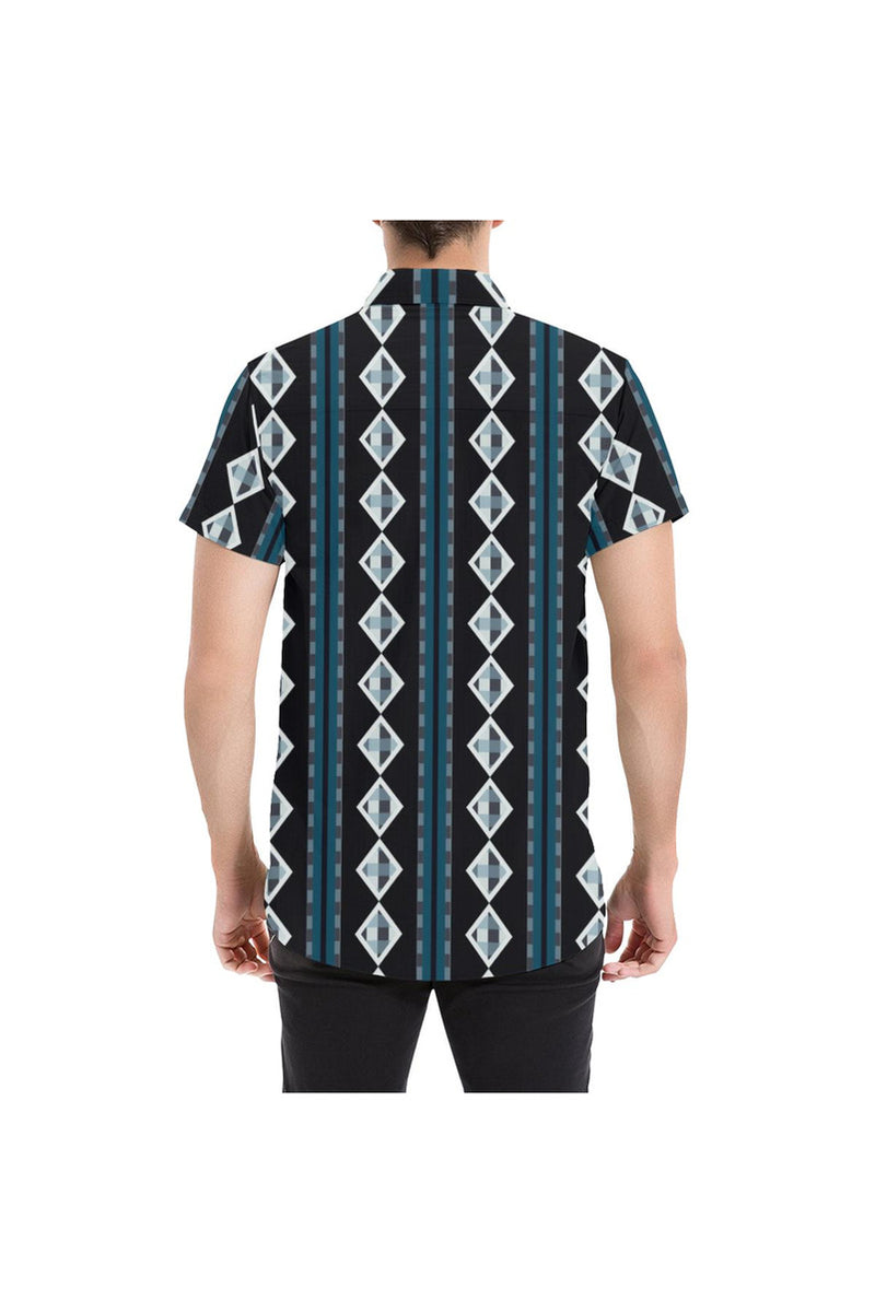 Gingham Goodness Men's All Over Print Short Sleeve Shirt - Objet D'Art Online Retail Store