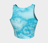 Marble Sky Athletic Crop Top - Objet D'Art