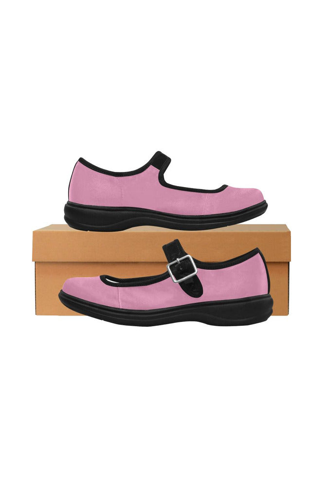 Pink Mila Satin Women's Mary Jane Shoes - Objet D'Art