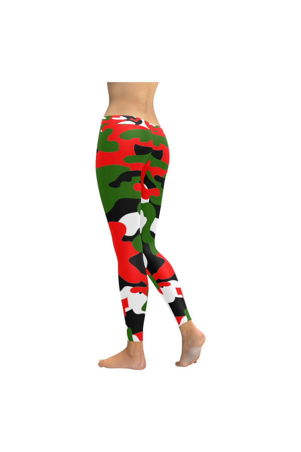 Xmas Camouflage Low Rise Leggings (Invisible Stitch) - Objet D'Art Online Retail Store