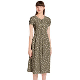 Puff Sleeve Button Through Dress - Objet D'Art