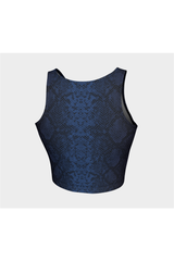 Blue Snakeskin Athletic Top - Objet D'Art