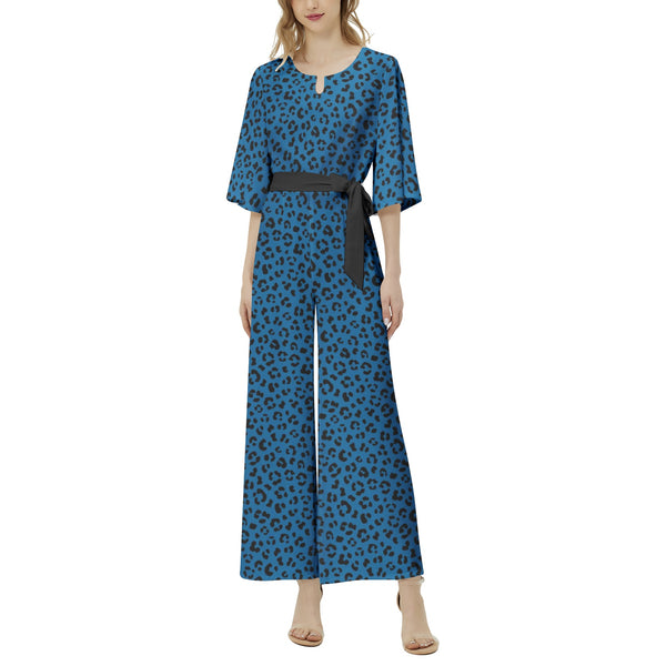 Dolman Sleeve Belted Wide Leg Jumpsuit - Objet D'Art