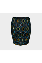Ogee Fitted Skirt - Objet D'Art