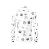 d la vinci print 2 Men's All Over Print Casual Dress Shirt (Model T61)