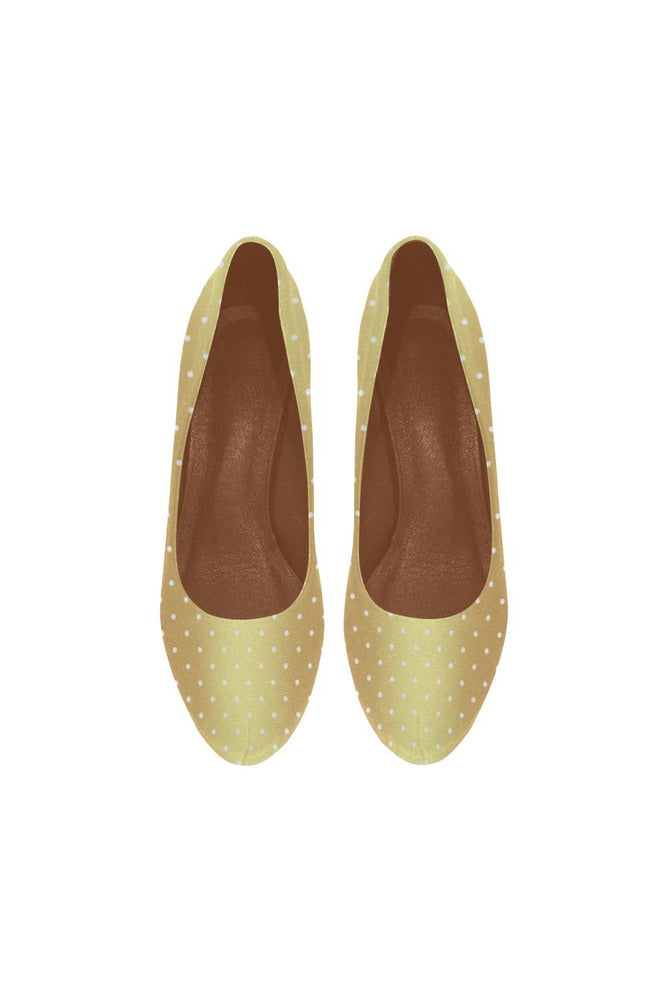 gold heel streak Women's High Heels (Model 044) - Objet D'Art