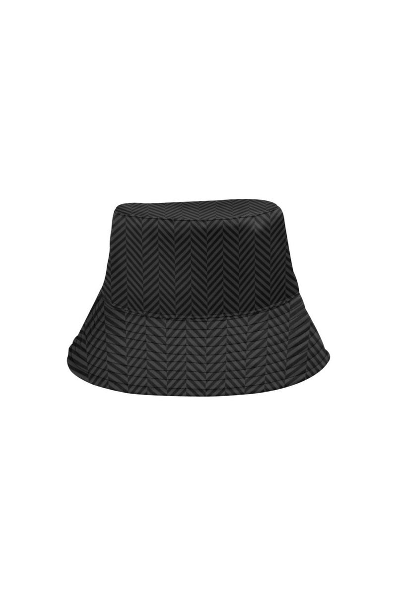 Herringbone Dark All Over Print Bucket Hat - Objet D'Art