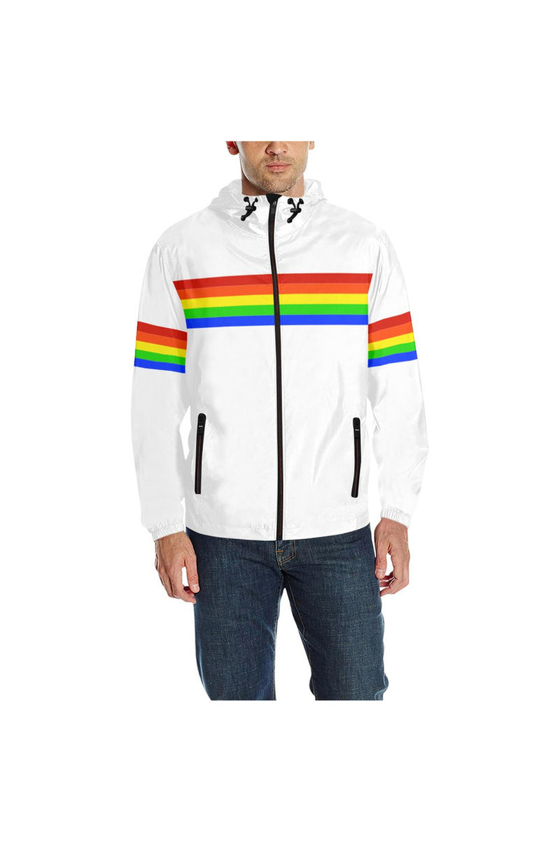 Rainbow Accented Quilted Windbreaker - Objet D'Art