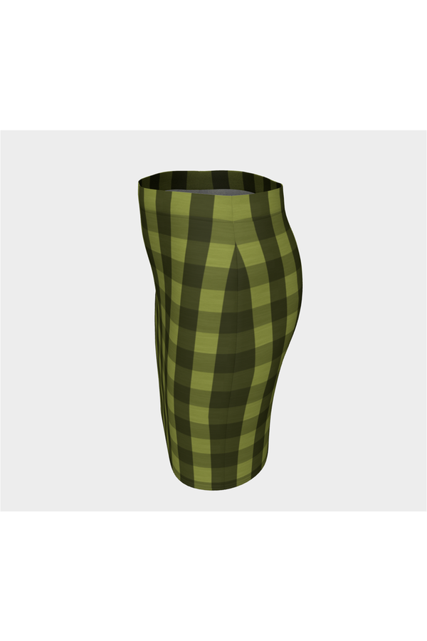 Pepper Stem Plaid Fitted Skirt - Objet D'Art