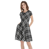 Short Sleeve  Casual A-Line Midi Dress - Objet D'Art