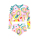 colored splat print 2 Long Sleeve Bikini Set (Model S27) - Objet D'Art
