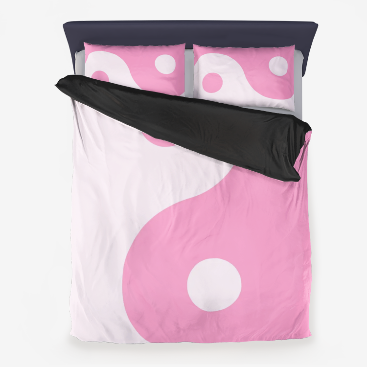 Yin-Yang Microfiber Duvet Cover - Objet D'Art