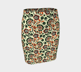 Floral Bouquet Fitted Skirt - Objet D'Art