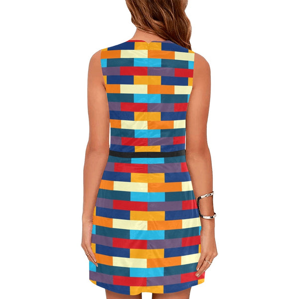 selfportraitshades Eos Women's Sleeveless Dress (Model D01) - Objet D'Art